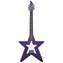 Daisy Rock Debutante Star Short Scale Electric Guitar (Cosmic Purple)