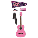 Daisy Rock Debutante Junior Miss Acoustic Guitar Starter Pack (Bubble Gum Pink)