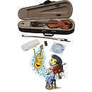 eMedia My Violin Kit (1/8-Size) Children's Violin Starter Outfit with Instructional Software