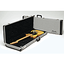 Fender® Deluxe Hardshell Strat/Tele Case - Black/Silver Tweed Exterior, Black Plush Interior