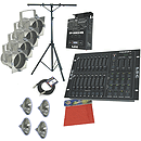 American DJ Stage System A w/DMX Controller, Dimmer and Par Cans