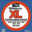 D'Addario XL Electric Guitar Strings - Regular Light, 3-pack