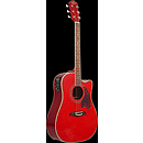 Oscar Schmidt OG2CE Acoustic-Electric Guitar - Red