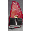 Oscar Schmidt OS21C Autoharp - Quilted Red