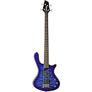 Washburn T14Q Electric Bass Guitar - Quilted Trans Blue