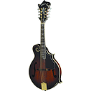 Washburn M6SW Florentine-style Solid-top Mandolin w/ AAA Flamed Maple Body - Sunburst - with case