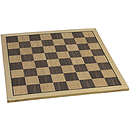 Fame 16" Oak Chess Board