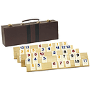 Fame Rummy Set with Wooden Racks in Attache