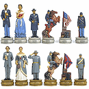 Fame Large Civil War II Chessmen 4.5" Chessmen