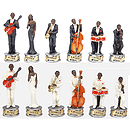 Fame Jazz vs Jazz Band Chessmen 3.25" Chessmen