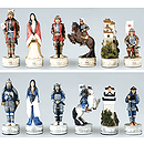 Fame Japanese Samurai II 3.25" Chessmen