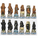 Fame Bears 3.25" Chessmen