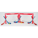 Franklin Sports NHL Mini Folding Insta-Set 2-Goal, Stick & Ball Set