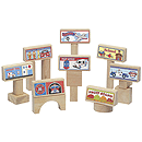 GuideCraft Block Toppers™Set - 8 Pcs.