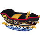 GuideCraft Retro Rocker Pirate Ship