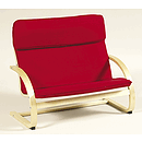 GuideCraft Kiddie Rocker Couch, Red