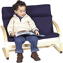 GuideCraft Kiddie Rocker Couch, Blue