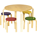 GuideCraft Nordic Table & Chairs Set - Color