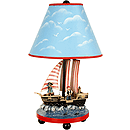 GuideCraft Pirate Table Lamp