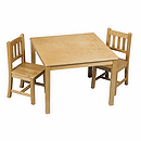 GuideCraft Mission Table & Chairs Set