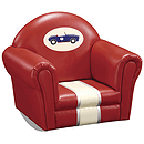 GuideCraft Retro Racers Upholstered Rocker