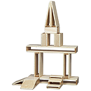 GuideCraft Mini Hollow Blocks (Set of 16)