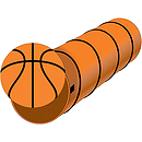 GigaTent Hide & Seek Play Tunnel - Slam Dunk