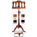 Diamond Valley Woodworking MS10 Deluxe Wooden Music Stand - Open Face Rack - Cherry