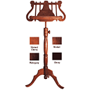 Diamond Valley Woodworking MS15 Deluxe Wooden Music Stand - Lyre Style Rack - Cherry