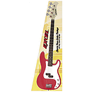 Excel Electric Bass Guitar Package, Red