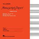 Wide Staff Manuscript Paper (Red Cover)