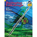 Swinging Folksongs Play-along For Flute Bk/cd With Piano Parts To Print