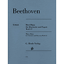 3 Duos for Clarinet and Bassoon WoO 27