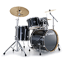 Sonor Essential Force Stage 1 5-piece Standard Drumset with Hardware - Piano Black