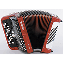 Hohner Nova II 48 Chromatic Button Key Accordion - Tremolo/Red Pearl