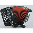Hohner Nova II 72 Chromatic Button Key Accordion - Tremolo/Red Pearl