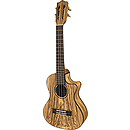 Lanikai SZW-TCA Solid Zebrawood Tenor Cutaway Ukulele with Electronics