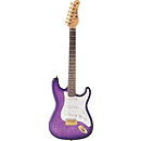 Jay Turser JT-300QMT Strat-style Electric Guitar - Purple Sunburst