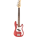 Jay Turser JTB-40 3/4-size Bass Guitar - Transparent Red