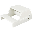 KidKraft Large Flip Stool - White