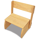 KidKraft Large Flip Stool - Natural