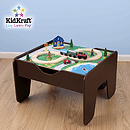 KidKraft 2 in 1 Activity Table with Board Espresso