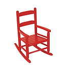 KidKraft 2-Slat Rocking Chair - Red