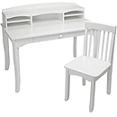 KidKraft Avalon Desk with Hutch - White