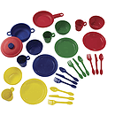 KidKraft 27-Piece Primary Cookware Set
