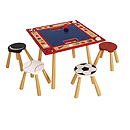 Levels of Discovery All Star Sports Table & 4 Stool Set