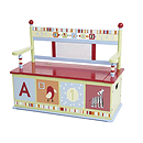 Levels of Discovery Alphabet Soup Bench Seat w/ Storage