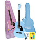 Darling Divas 36" Children's Nylon-string Acoustic Guitar Pack - Blue