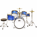 TKO TKO101 5-piece Children's Drum Set Prism Blue