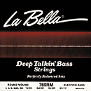 La Bella Deep Talkin' Bass Guitar Strings - Flatwound Medium, 1 set